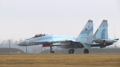 Russian SU-35 fighter jets find no more Ukrainian fighter jets flying through the air
