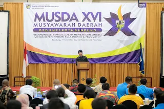 Musda KNPI Kota Bandung, Pj Sekda Ajak Pemuda Tingkatkan Inovasi dan Kreativitas