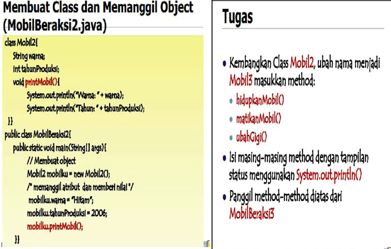 Nasikuli: PEMROGRAMAN BERORIENTASI OBJEK (PBO)