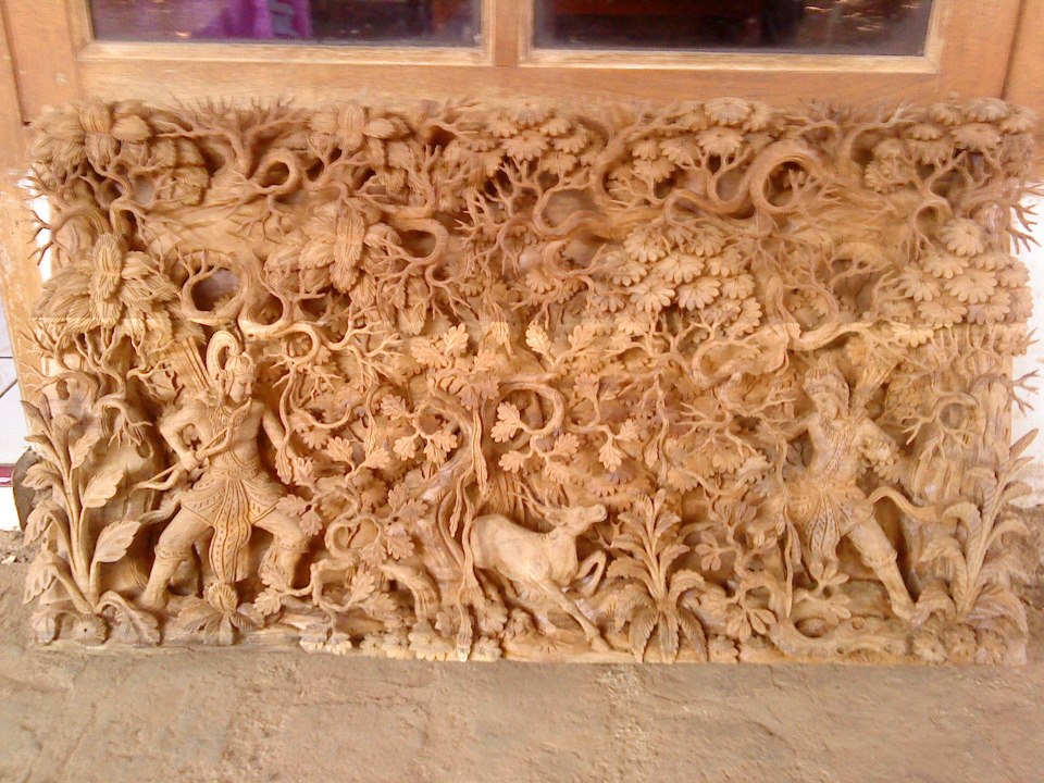 Setar gallery jepara Ukiran seni Relief Patung kayu