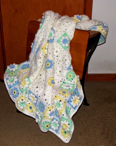 spring daisies afghan