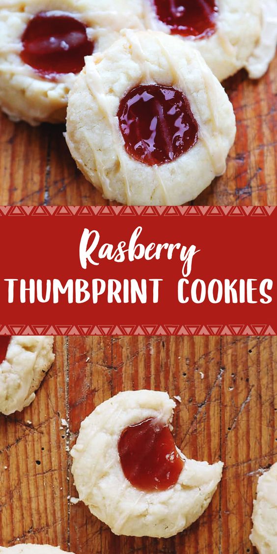  Raspberry Thumbprint Cookies #desserts #dessertrecipes #desserttable #dessertfoodrecipes