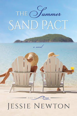 book cover of women's fiction novel The Summer Sand Pact by Jessie Newton