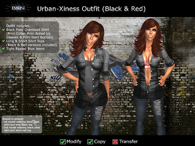 BSN Urban-Xiness Outfit (Black & Red)