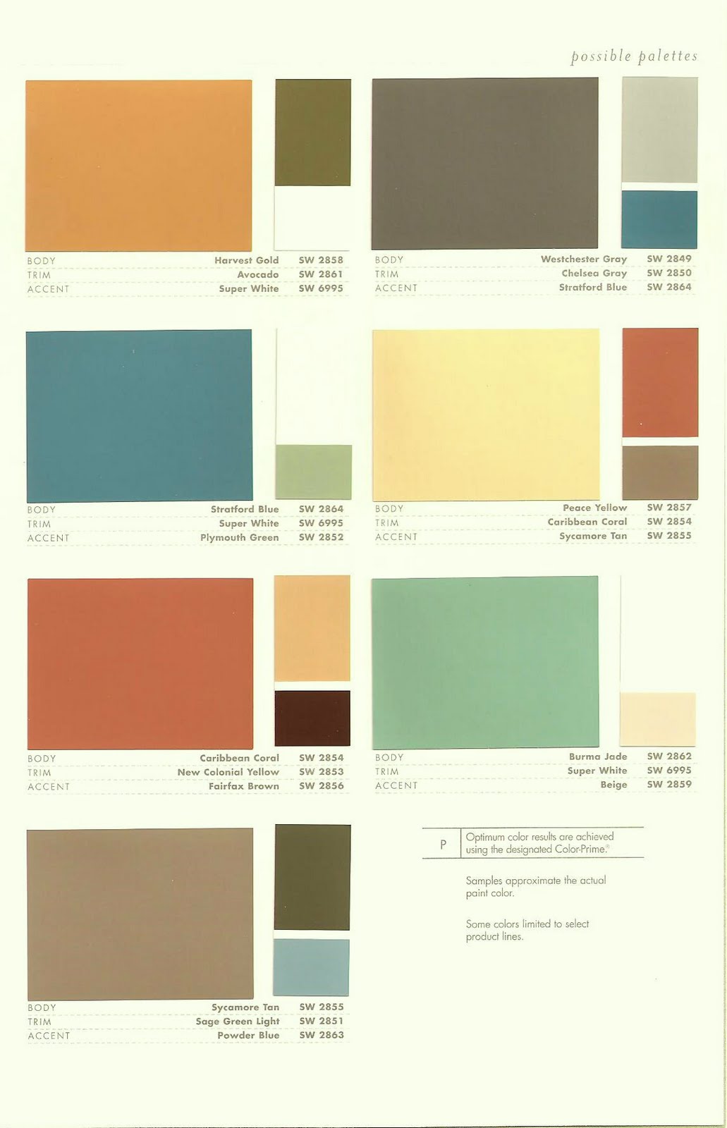 Paradise Palms: Some mid century modern paint colors.