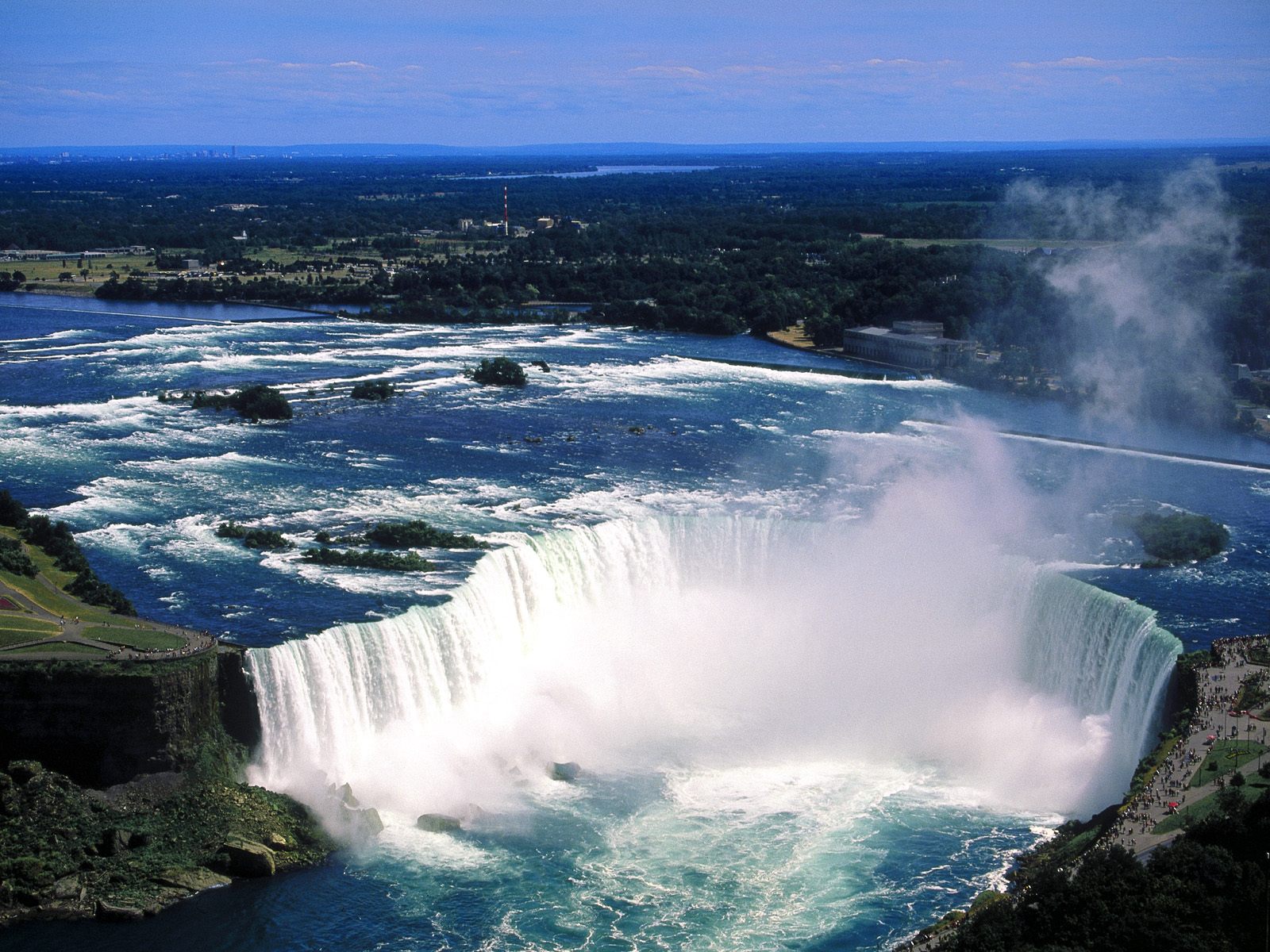 World Visits Welcome To Niagara  Falls  Colorful View In 