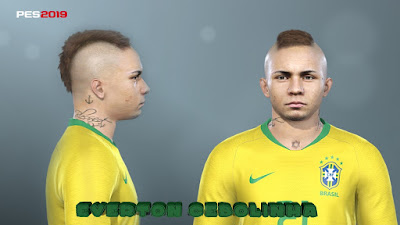 PES 2019 Faces Everton Soares By Prince Hamiz