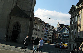 buildings on Zurich street