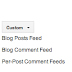 How to Change site's feed settings?
