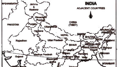 NCERT Solutions Class 9th Geography Chp 1 India - Size and Location