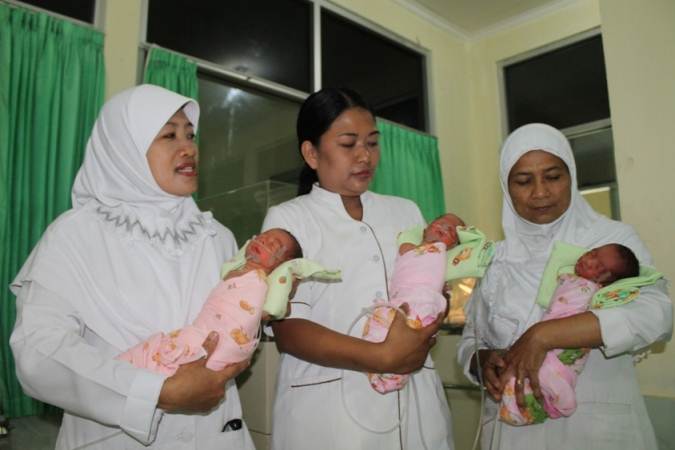 Bayi kembar tiga asal Paron Ngawi, kondisinya makin membaik 