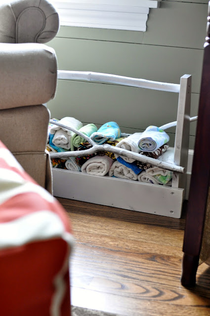 Burp Cloth Storage