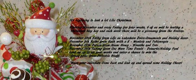 Christmas blog hop party invite