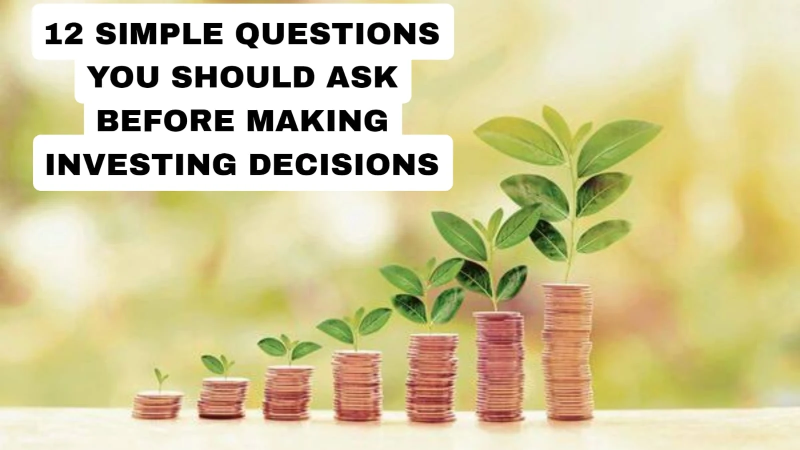 12 Simple Questions You Should Ask Before Making Investing Decisions