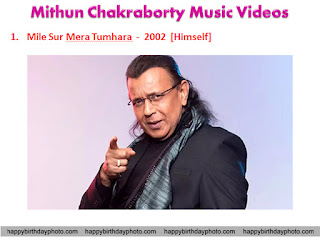 mithun chakraborty music videos list