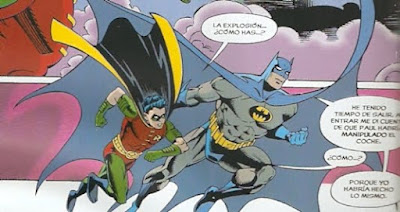 Batman y Robin ondeando sus capas