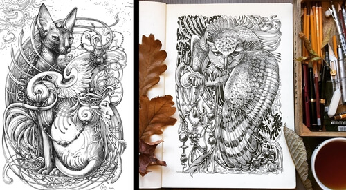 00-Intricate-Drawings-Irina-Vinnik-www-designstack-co