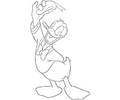 #11 Donald Duck Coloring Page