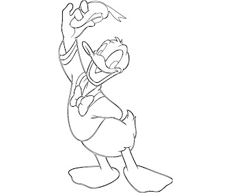 #11 Donald Duck Coloring Page