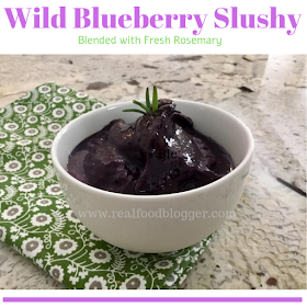 blueberry slushy with rosemary