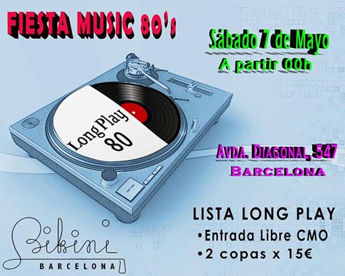 Flyer Fiesta Music 80s