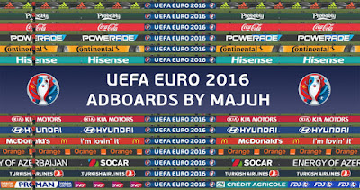 PES 2016 Adboard Pack v1.5 - UEFA Euro 2016 adboards - Final version by majuh