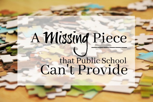 A Missing Piece that the Public School Can't Provide