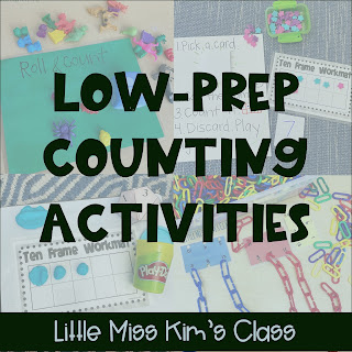 Low prep counting activities