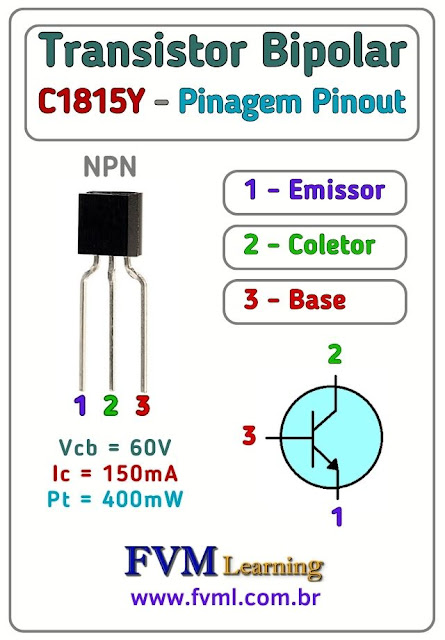 Datasheet-Pinagem-Pinout-transistor-NPN-C1815Y-Características-Substituição-fvml