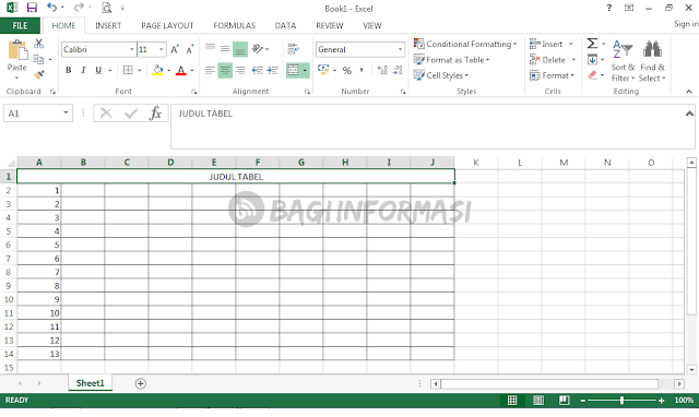 cara menghilangkan garis pada excel