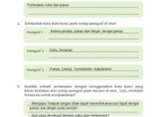  Kunci Jawaban Tema 6 Kelas 5 Hal- 12,13,14,16 SD/ MI | Panas Dan Perpindahannya