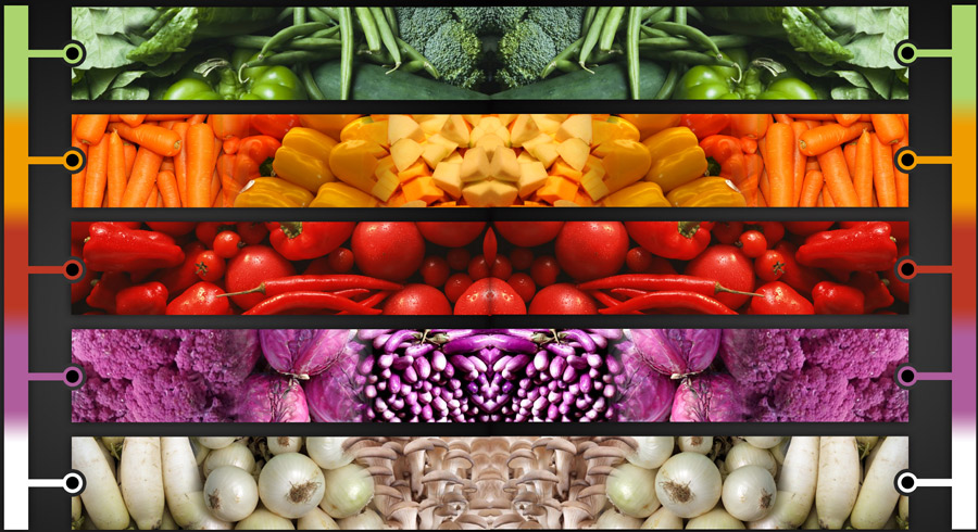 Comer en 5 colores es más sano