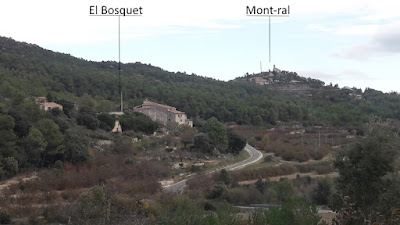 GR-7 ARBOLÍ A MONTRAL, vista del nucli de El Bosquet i de Mont-ral a l'Alt Camp - Tarragona