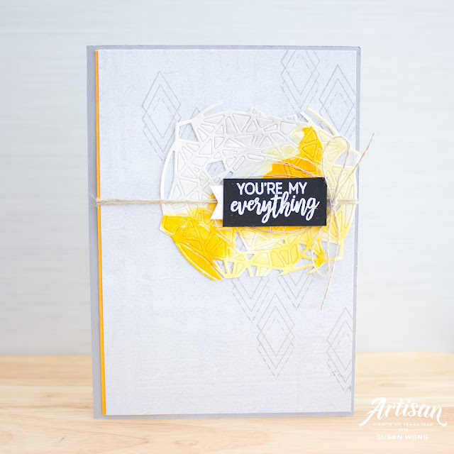 Beautiful Promenade + Beautiful Layers Thinlits by Stampin' Up! - Masculine card - Susan Wong for the Artisan Desgin Team