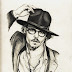 johnny depp pencil drawing