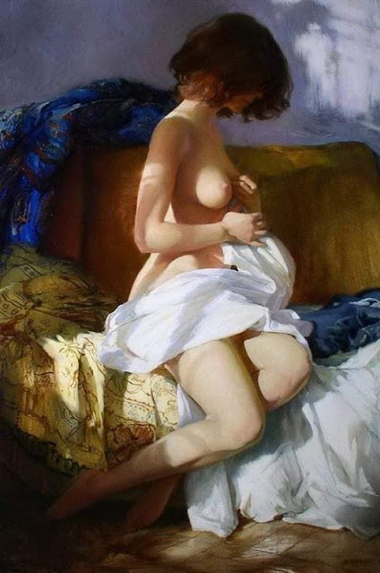 nghệ thuật vẽ thiếu nữ nude