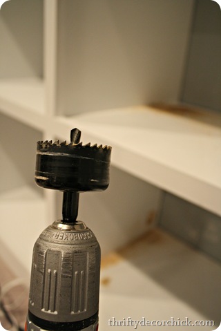 drilling holes in wood for plug
