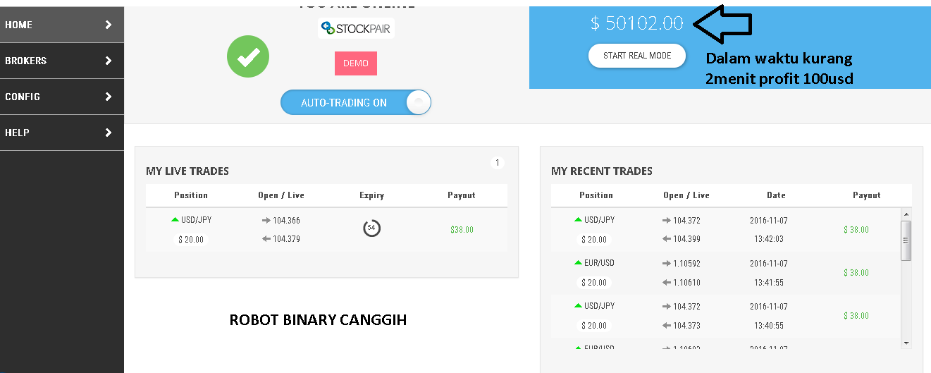 binary option handy 74 miliar