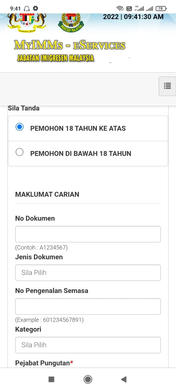 Cara Renew Passport Online