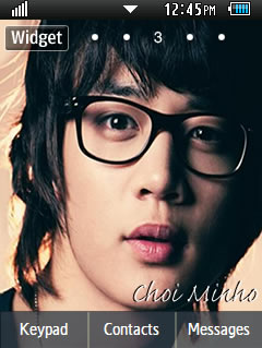 General Latest Choi Minho Samsung Corby 2 Theme Wallpaper