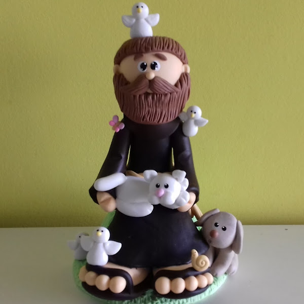 São Francisco com Animais Sentado 