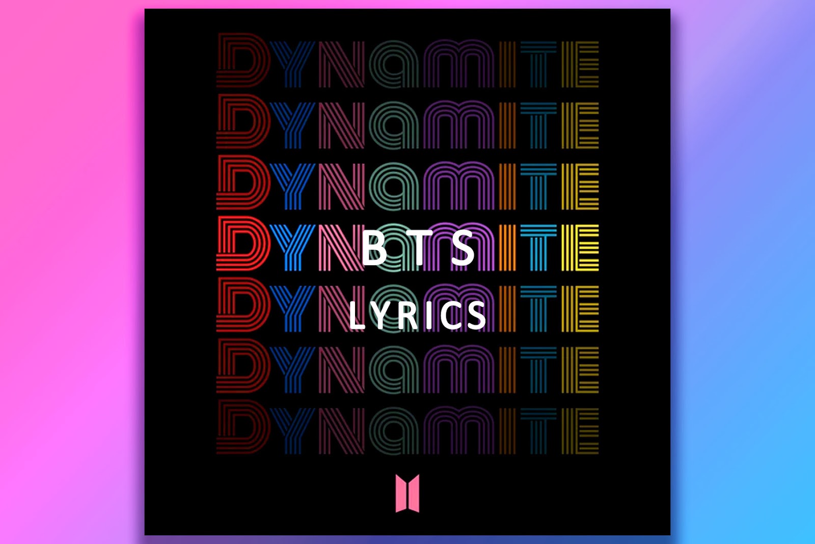 Dynamite - Lyrics - Karaoke - BTS - 방탄소년단