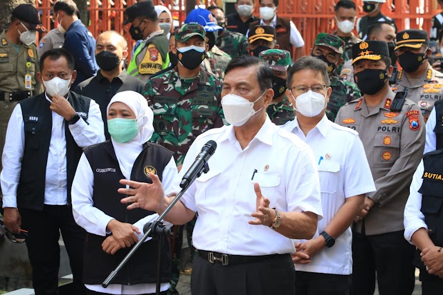 Forkopimda Dampingi Menko Marves dan Menkes Lakukan Pengecekan Penanganan Covid di Jatim