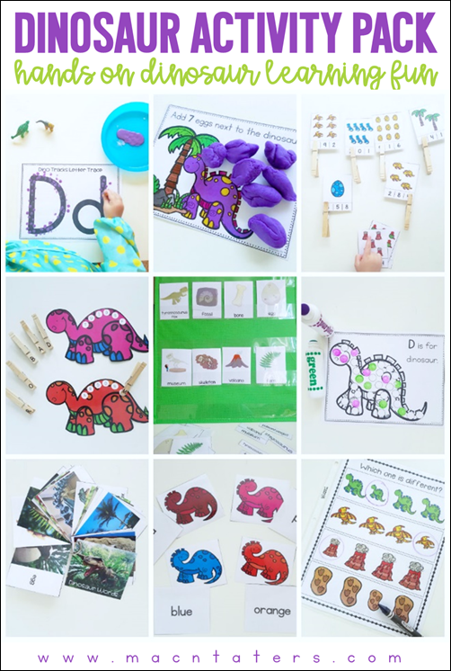 Hands on Dinosaur Learning Activities Pack