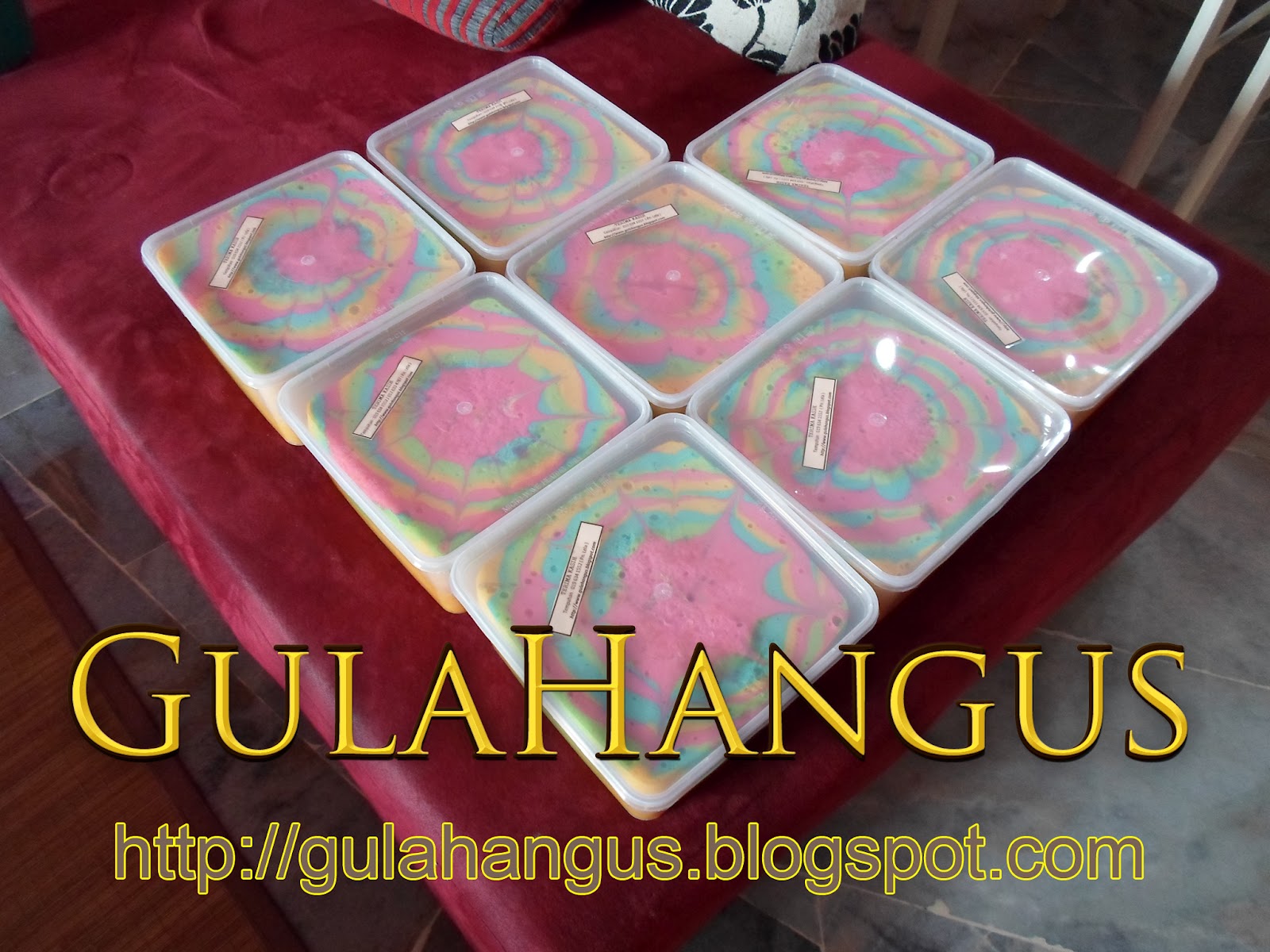 Gula Hangus ( 002177897 - D ): Apam Pelangi, Kek Gula 