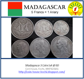 Madagascar 3 Coins Set @ 80