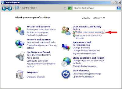 Membuat User Account (Pengguna) Baru di Windows 7