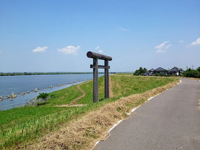 利根川　香取神宮　津宮鳥居河岸
