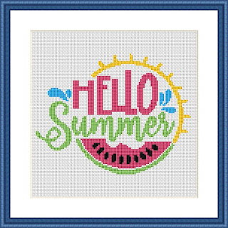 Hello Summer cross stitch - Tango Stitch