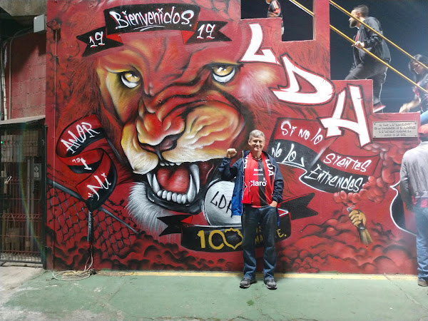 Mural at the home stadium for Costa Rican soccer team Liga Deportiva Alajuelense